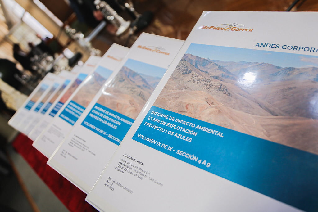 Los Azules, McEwen Cooper, Informe de Impacto Ambiental
