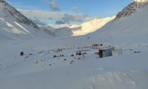 Los Azules, nevada, exploración, campamento, minería