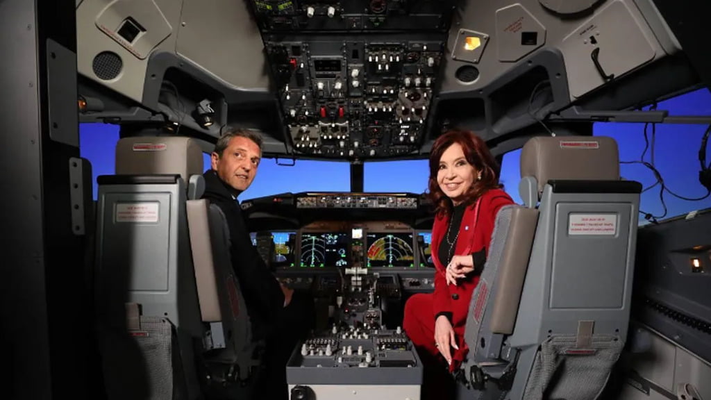 Sergio Massa, Cristina Kirchner, Avión