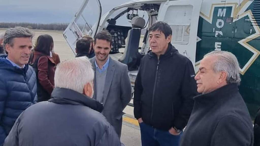 Helicóptero de Vaca Muerta