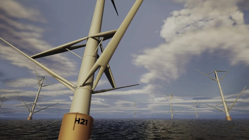 Energía eólica flotante en China
