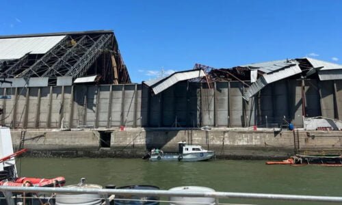 Puerto Bahía Blanca, Temporal, Destrozos
