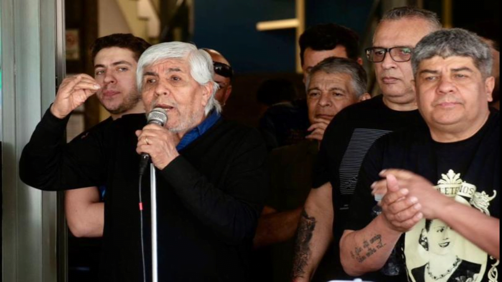 Hugo Moyano, Sindicatos, Paro