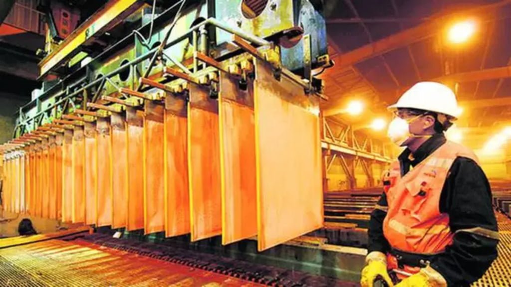cobre, minería, producción industrial