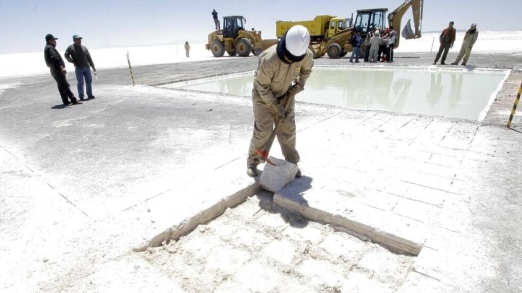 Litio, Triángulo de litio, Minería