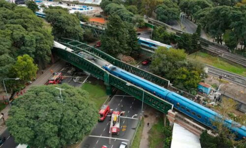 accidente en el tren San Martin
