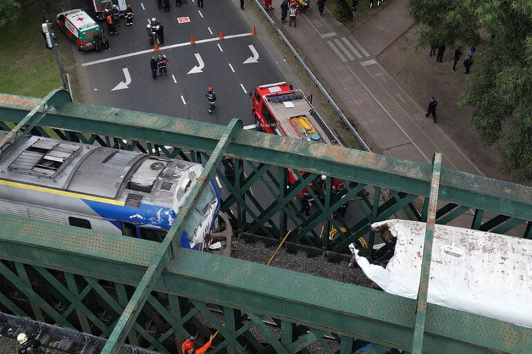 accidente en el tren San Martin