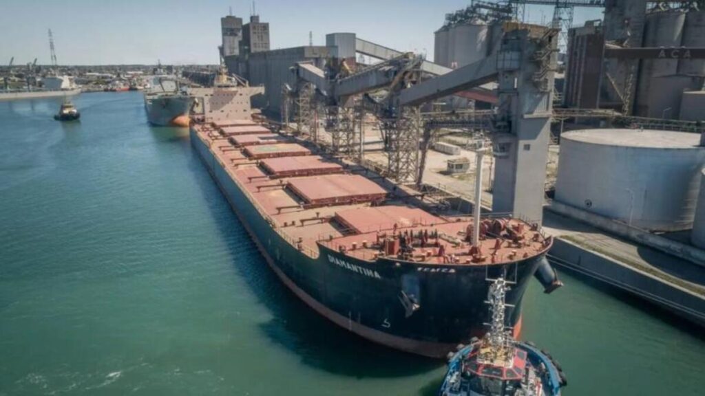 Puerto Quequén, Logística Merina, Exportaciones, Buques de carga, Transporte de carga