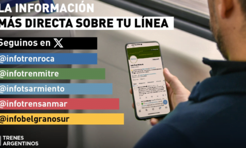 Trenes Argentinos Operaciones, X, Política Comunicacional, Líneas Metropolitanas