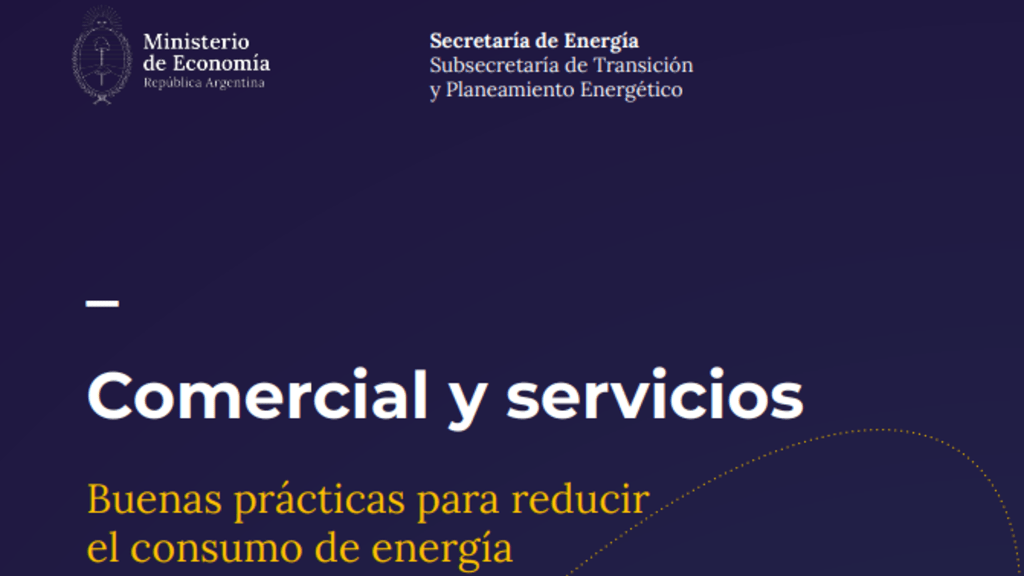 Secretaría de Energía, Consumo energético, Comercios y servicios, Emergencia energética