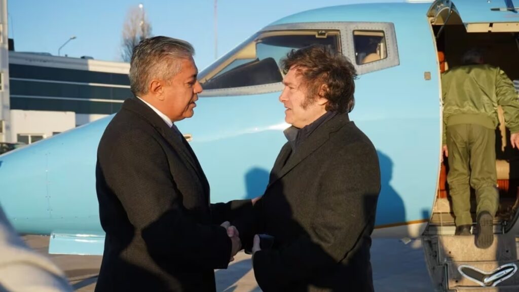 Javier Milei en Vaca Muerta