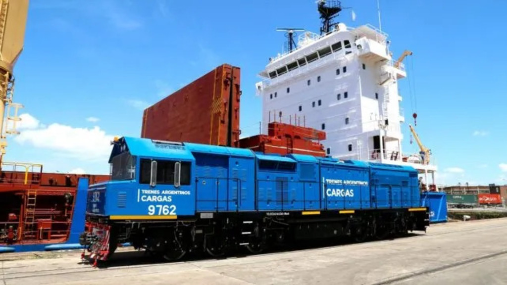 Tren, puerto, exportaciones, trenes de carga, ferrocarril de carga tren de carga