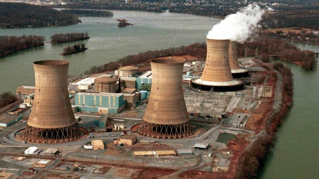 la planta nuclear de Three Mile Island -en Estados Unidos- 