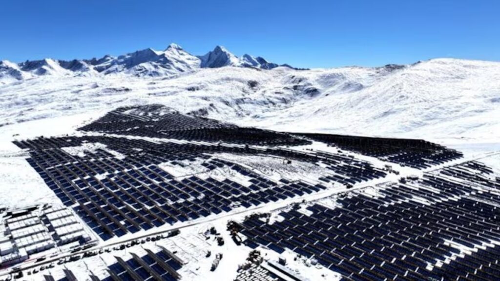 parque solar, energia solar, Tibet