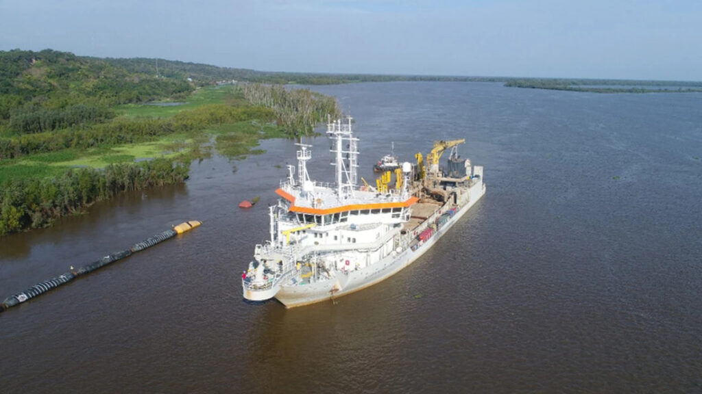 Jan de Nul, Dragadora, Hidrovía, Licitación, Agencia de Puertos