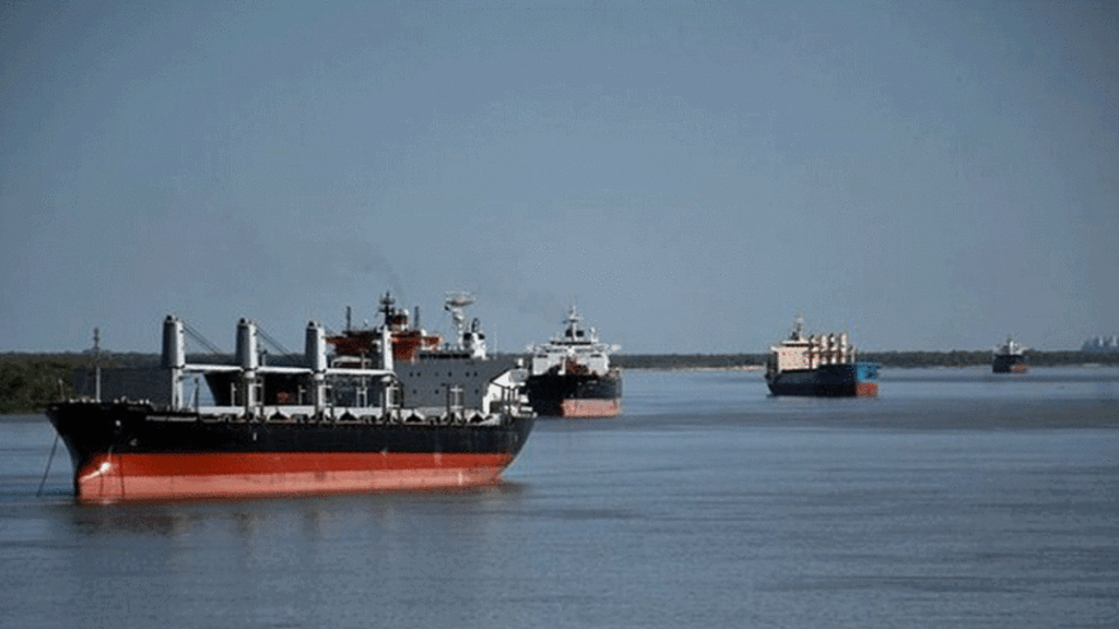 Transporte de granos, Transporte fluvial de cabotaje, Volumen, Operaciones de carga