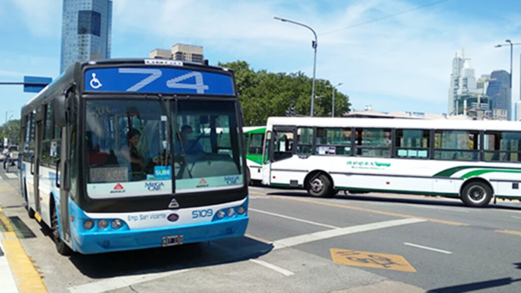 Colectivos nacionales, Aumentos, Transporte público, SUBE