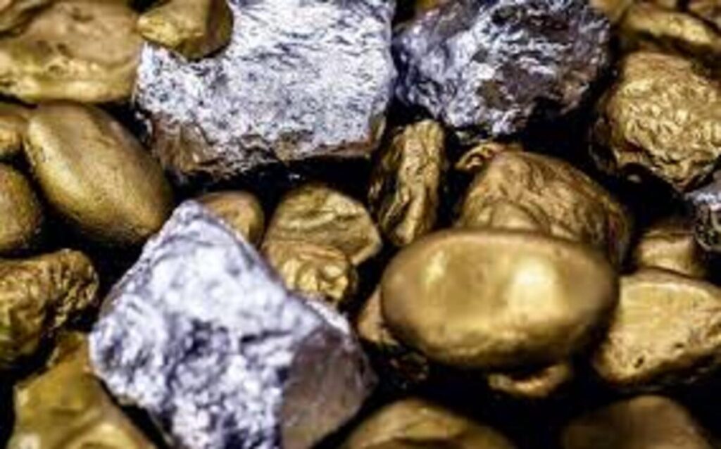 Oro, plata, minerales metalíferos, minería