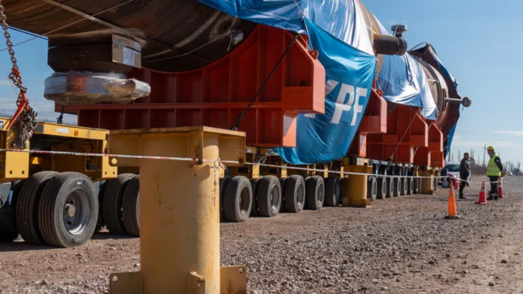 IMPSA, YPF, traslado industrial, reactor nuclear, hidrodesulfuración, Luján de Cuyo, seguridad vial, Ruta 7
