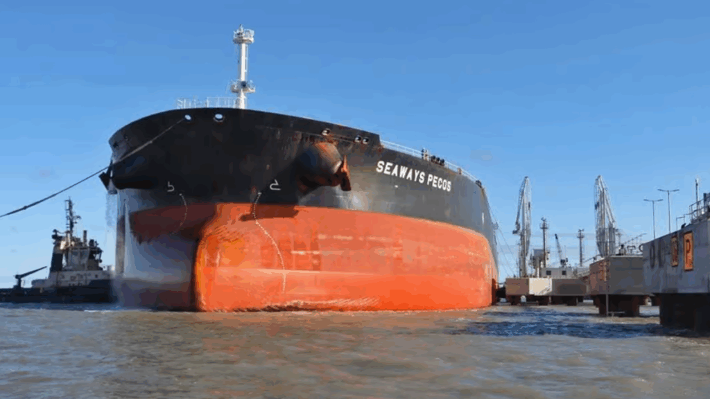 Puerto Rosales, Vaca Muerta, buques Suezmax, exportación de petróleo, terminal Otamerica