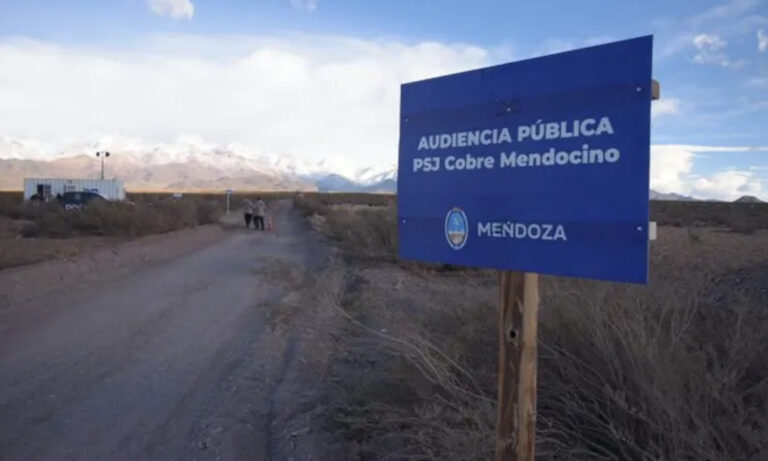Mendoza, cobre, audiencia pública, PSJ Cobre Mendocino, Zonda Metals, Grupo Alberdi,