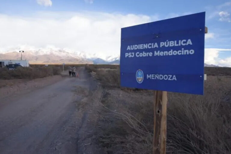 Mendoza, cobre, audiencia pública, PSJ Cobre Mendocino, Zonda Metals, Grupo Alberdi,