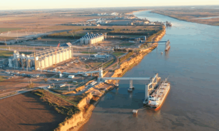 puertos, Aceitera General Deheza, Timbúes, Santa Fe, río Paraná, hidrovía,