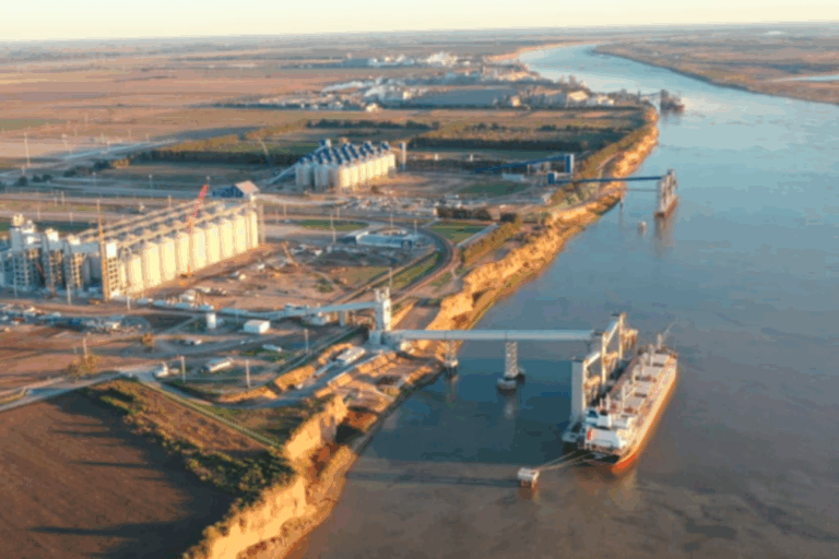 puertos, Aceitera General Deheza, Timbúes, Santa Fe, río Paraná, hidrovía,
