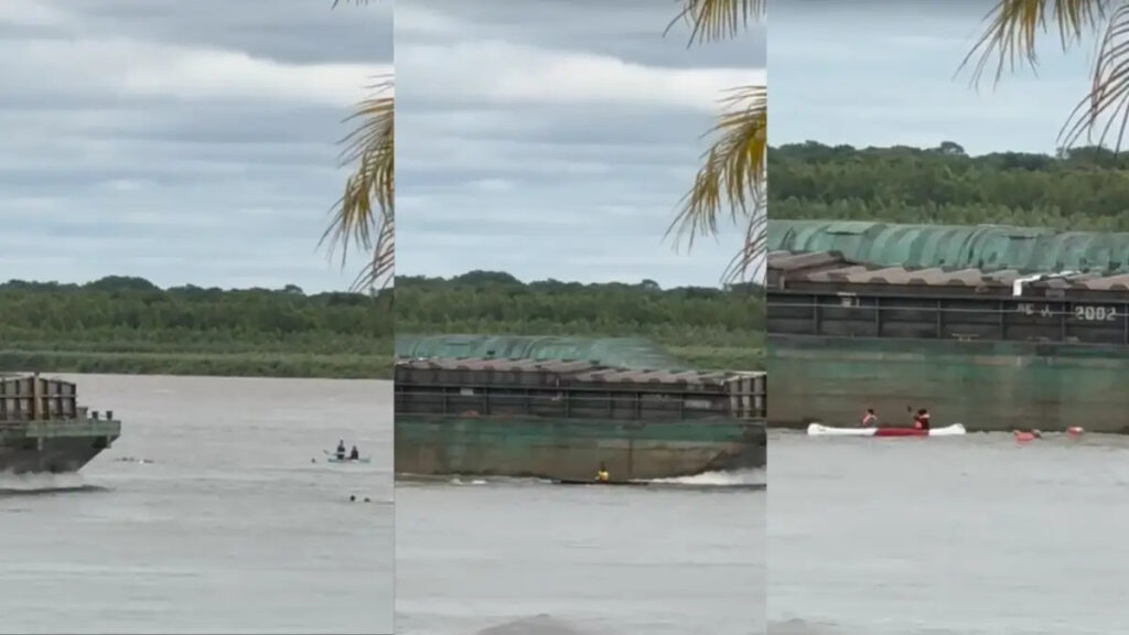 rio parana, hidrovía, barcaza