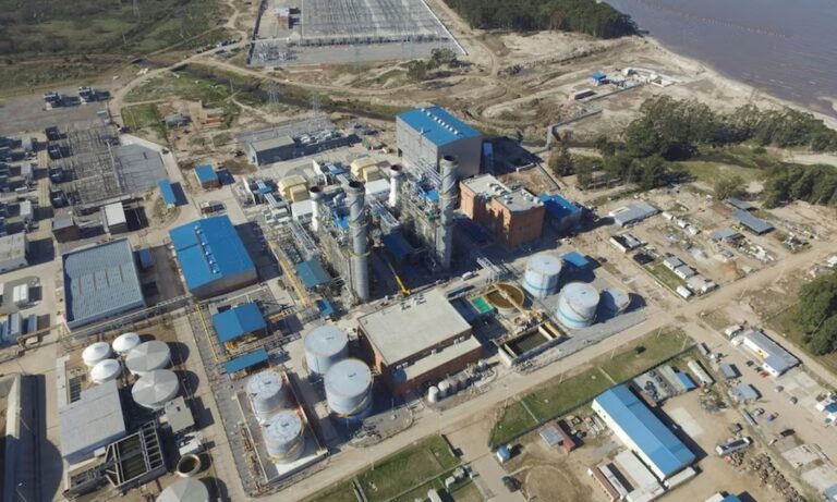 El gasoducto Cruz del Sur, que une Uruguay con Argentina (Gasoducto Cruz del Sur)