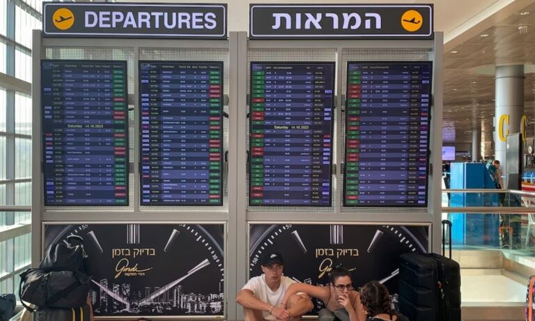 El aeropuerto Ben Gurión, en Tel Aviv.