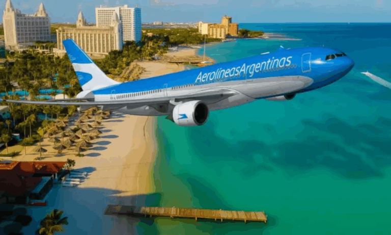 Aerolíneas Argentinas, Aruba, vuelos internacionales, Ezeiza, transporte aéreo, rutas aéreas, turismo, Oranjestad, Boeing 737 MAX,
