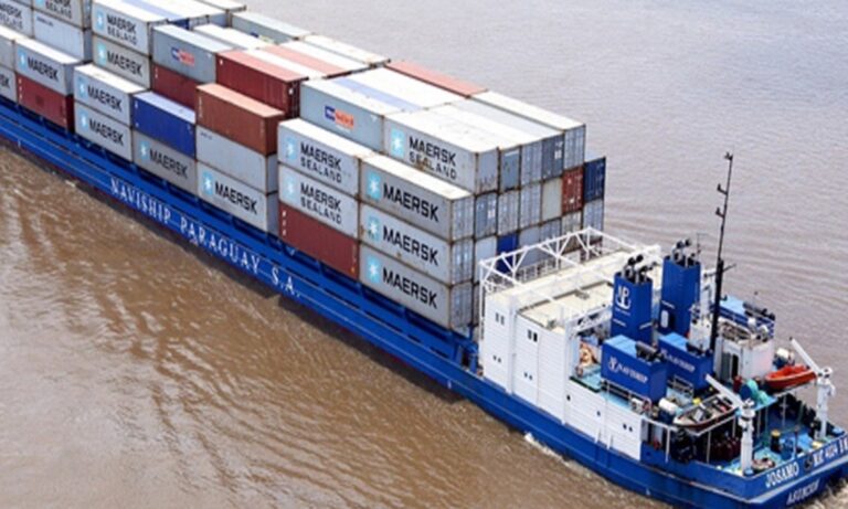 Paraguay, logística, comercio exterior, transporte fluvial, hidrovía Paraguay-Paraná, contenedores, TEU, infraestructura, exportaciones,