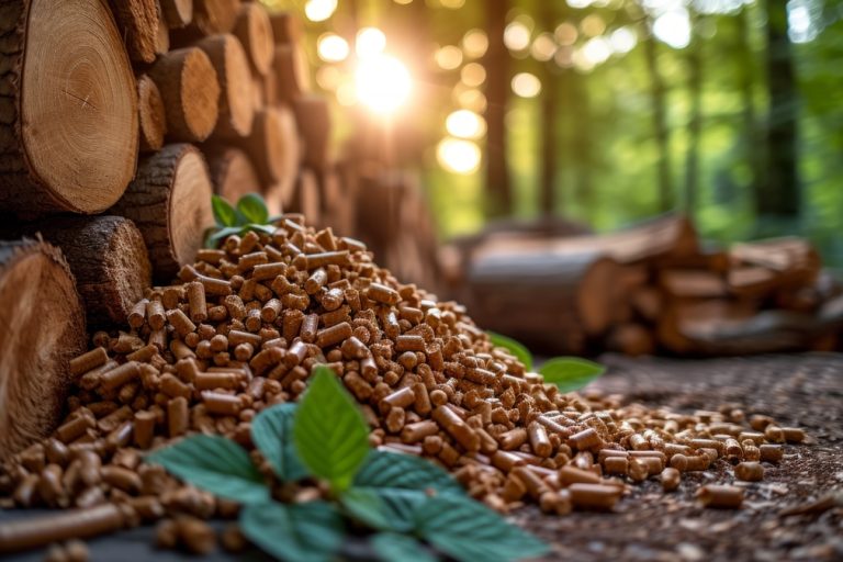 industria forestal, pellets